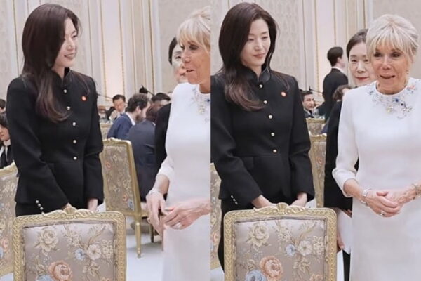 [뉴스] 전지현, 프랑스 영부인과 투샷 포착…국빈 오찬 참석해 화기애애