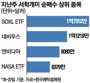 [뉴스] ‘간큰 서학개미’ 반도체 3배 ETF 쓸어담아