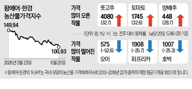 [뉴스] 이른 무더위에 … 풋고추·토마토 가격 뛰어