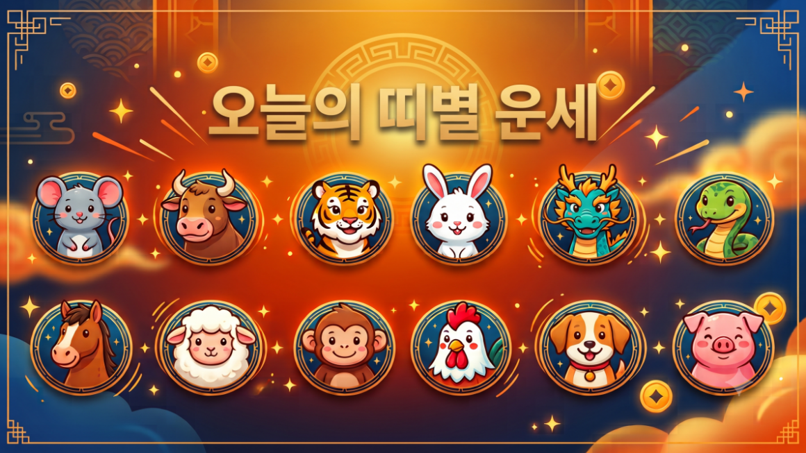 [뉴스] 8월 3일 띠별 운세