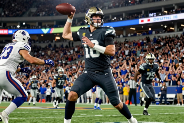 드래프트 미지명 QB가 NFL 첫 경기에서 역전 결승 터치다운을 터뜨린 이유