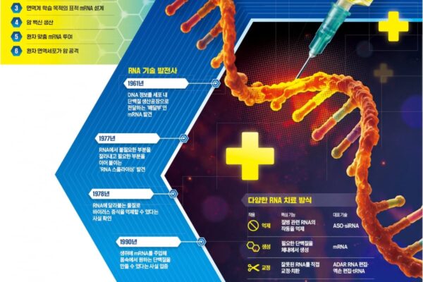[뉴스] 질병 줄이더니 암까지 잡는다…RNA 치료제, 28년 무한진화