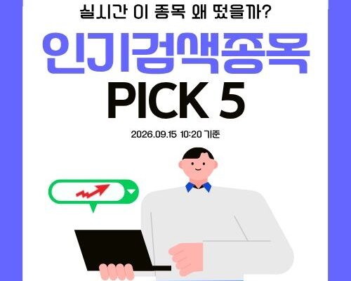 [뉴스] [인기검색TOP5] 이뮨온시아, YTN, 삼익제약, 시지트로닉스, 코윈로보틱스