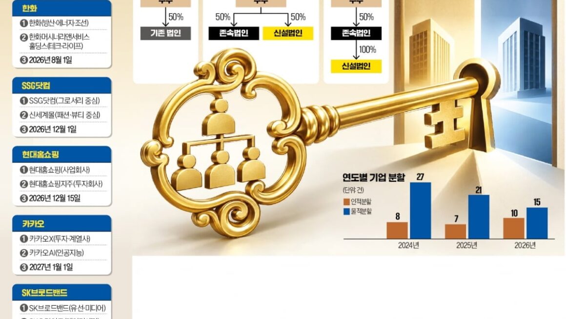 [뉴스] 한화·신세계도 쪼갠다…대기업 사업재편 우회로로 뜨는 인적분할