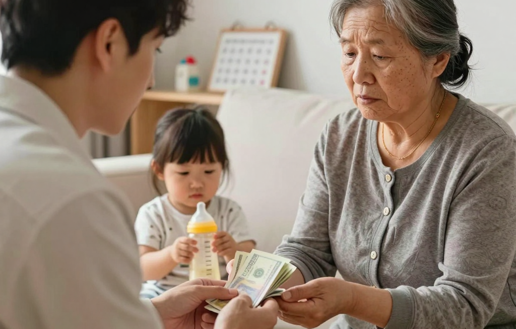 사위가 장모에게 120만원 주면 육아 지시해도 될까?