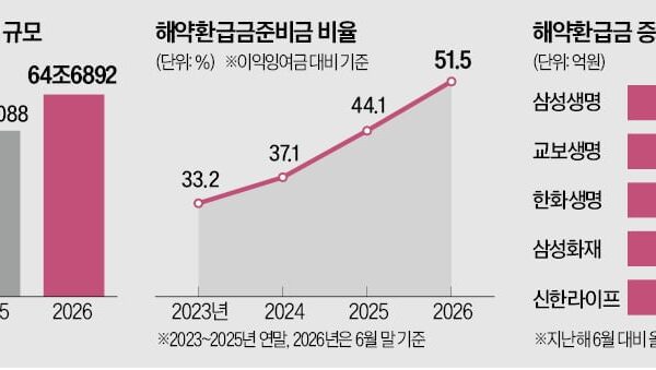 [뉴스] 보험사 해약환급금준비금 64조 역대 최대