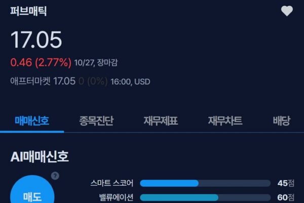 [뉴스] [MK시그널] 퍼브매틱 매도신호 포착, 수익률 103% 달성